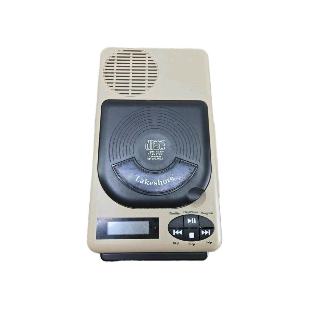 Lakeshore Learning Portable CD Player JJ665 Anti-Skip Built In Speaker No AC